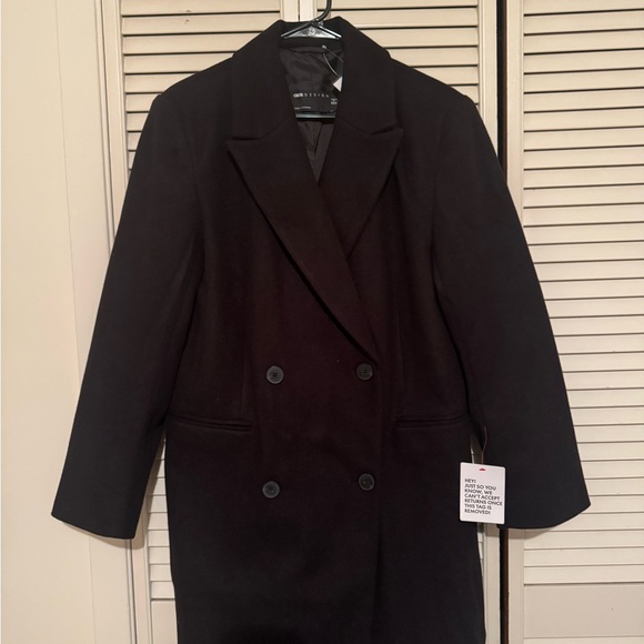ASOS Jackets & Blazers - ASOS Classic Black Pea Coat